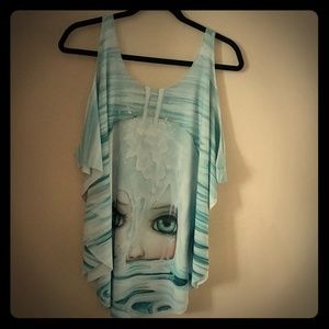 Camilla d'Errico top by Gold Bubble in blue